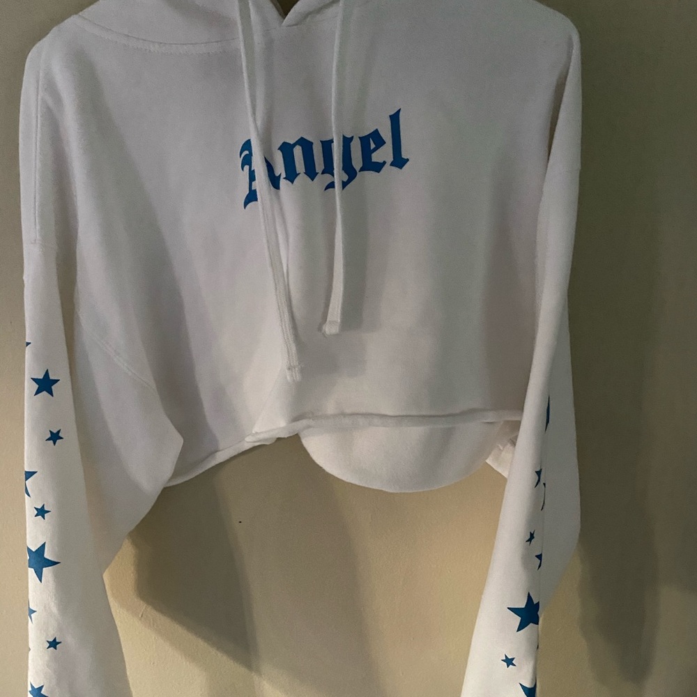 Always Again Angel Cropped Hoodie